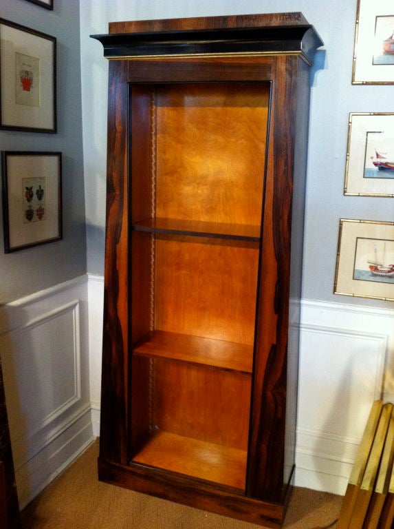 Pair Regency Style Rosewood Bookcases