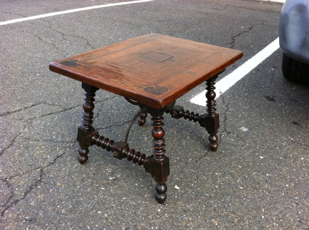 Spanish Inlaid Side Table