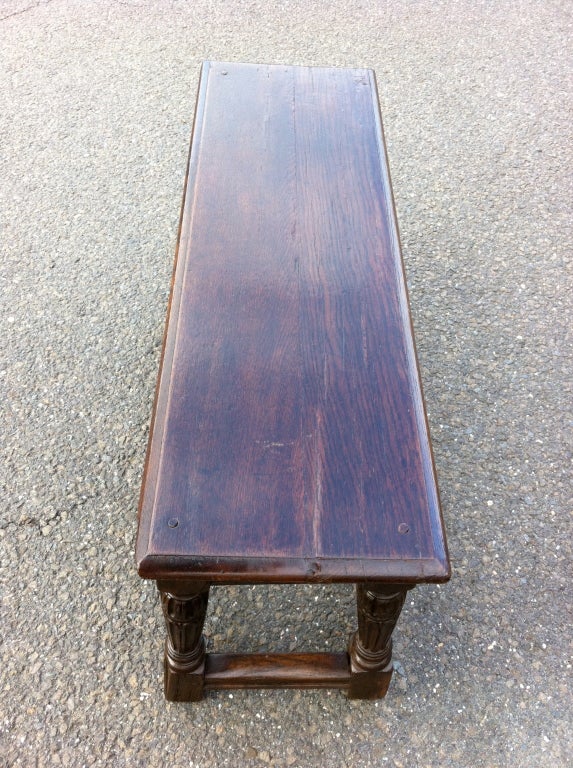 English Oak Joint Stool Bench 1