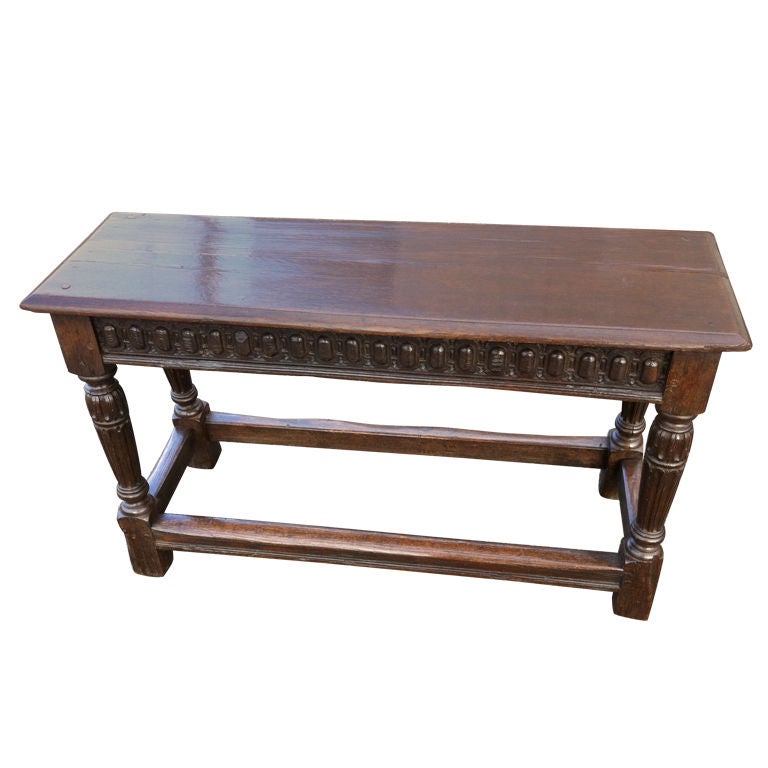English Oak Joint Stool Bench