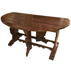 Italian Baroque Drop Leaf Table