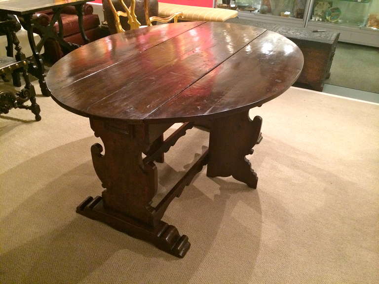 Italian Baroque Drop Leaf Table 3