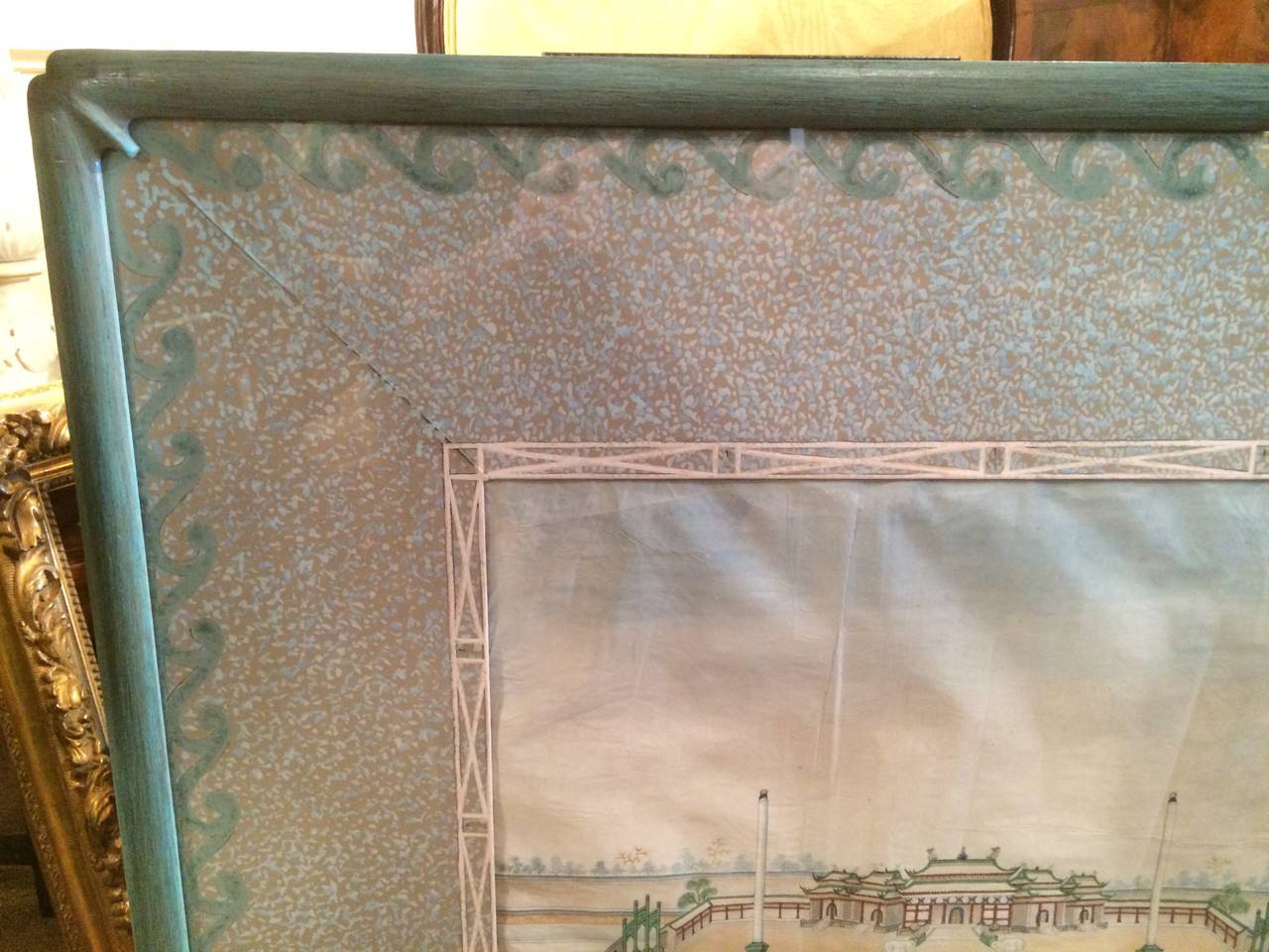 Chinese Export Watercolors in Mid-Century Frames 2