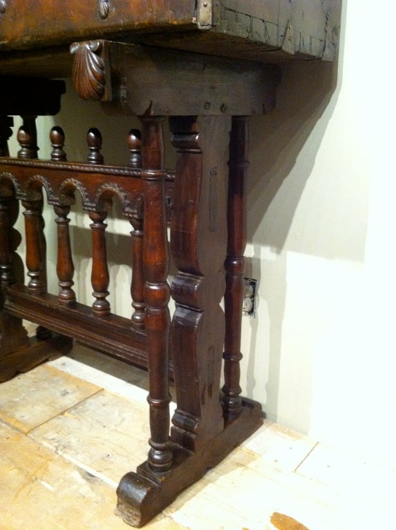 Spanish Walnut And Ivory Vargueno On Stand 6