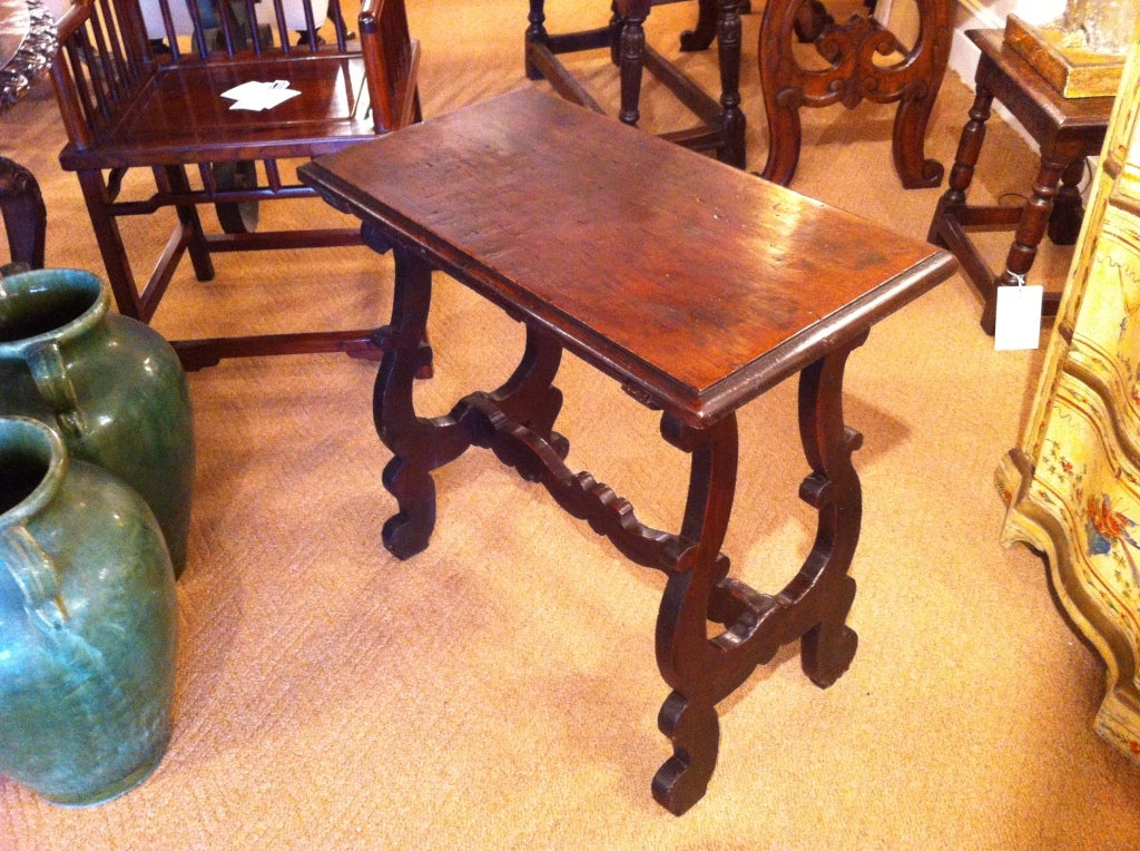 Italian Baroque Walnut Side Table