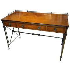 Regency Style Rosewood And Bronze Desk