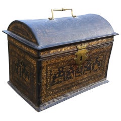 French Tooled Leather Box