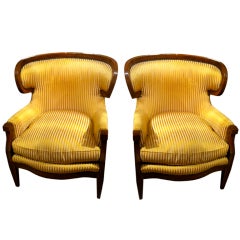 Pair Club Chairs