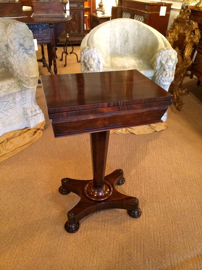 English Regency Rosewood Gaming Table