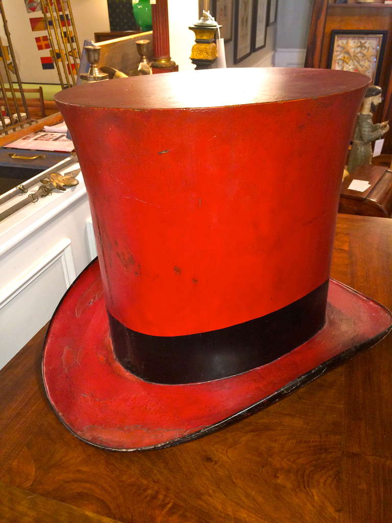 Top Hat Trade Sign In Excellent Condition In Stamford, CT