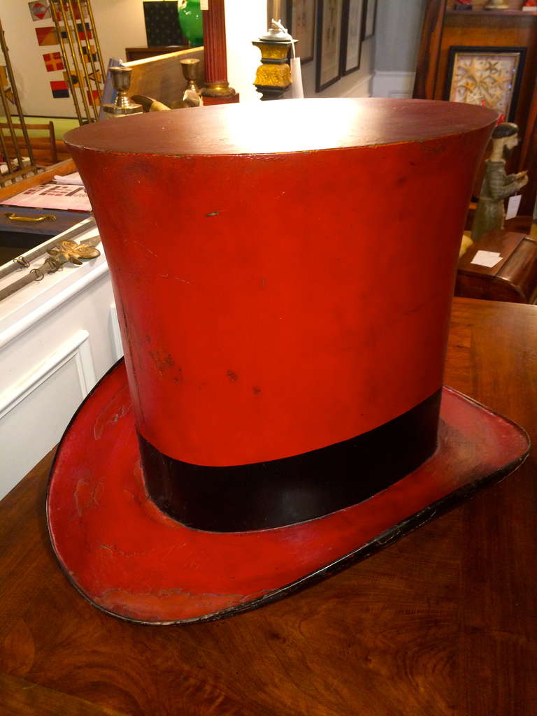 19th Century Top Hat Trade Sign