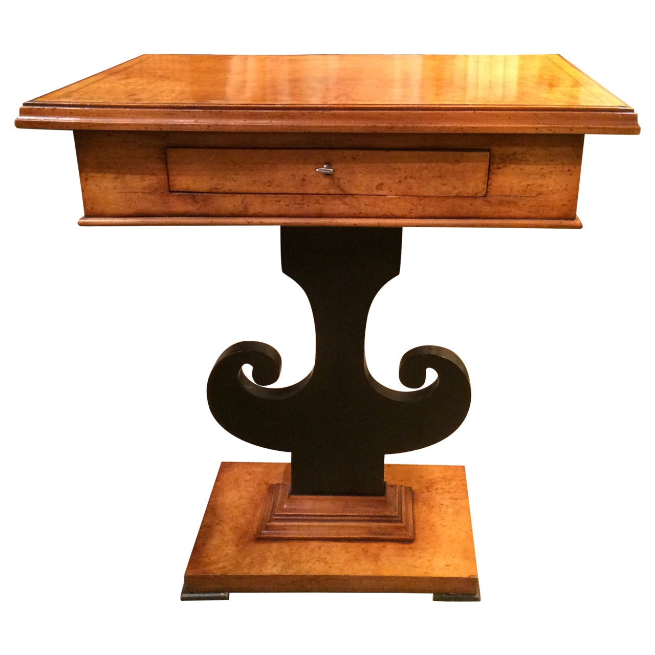 Lyre Base Console Table at 1stDibs