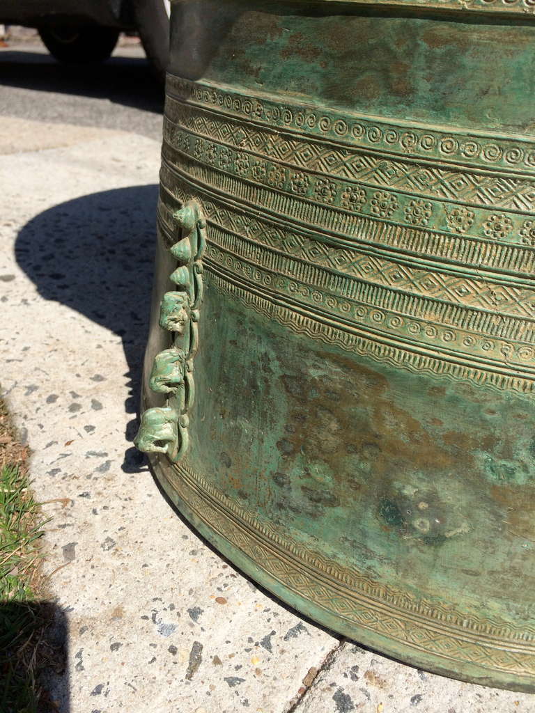 Bronze Rain Drum Side Table In Excellent Condition In Stamford, CT