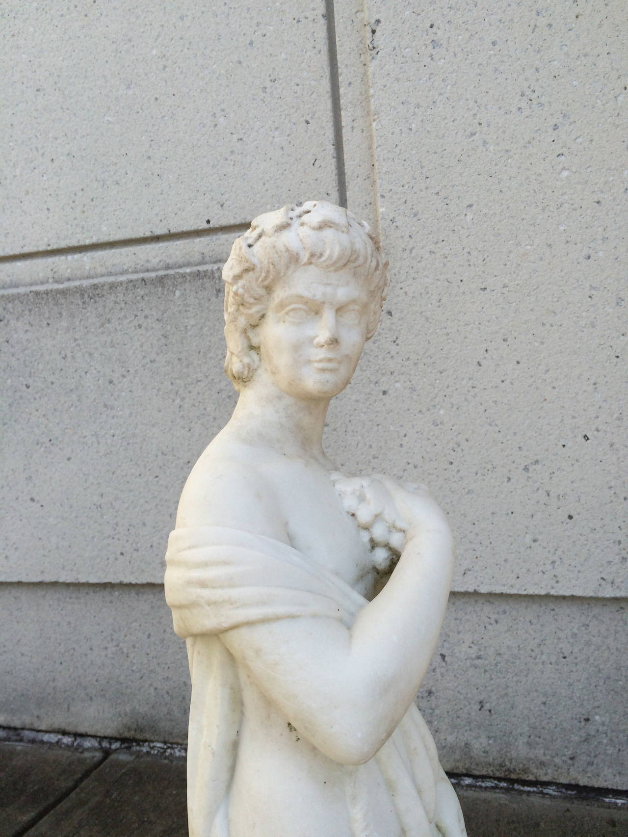 Italian Neoclassical Marble Statue of Dionysus