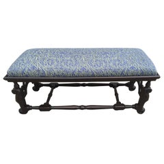 19. Jahrhundert Englisch William und Mary Stil Nussbaum Bank