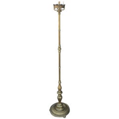 Italian Baroque Style Turned Bronze Floor Lamp