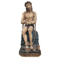 Gothic Carving of Christ on the Cold Stone 9