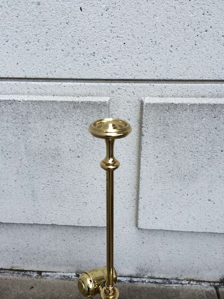 Pair of Brass Library Lamps 3