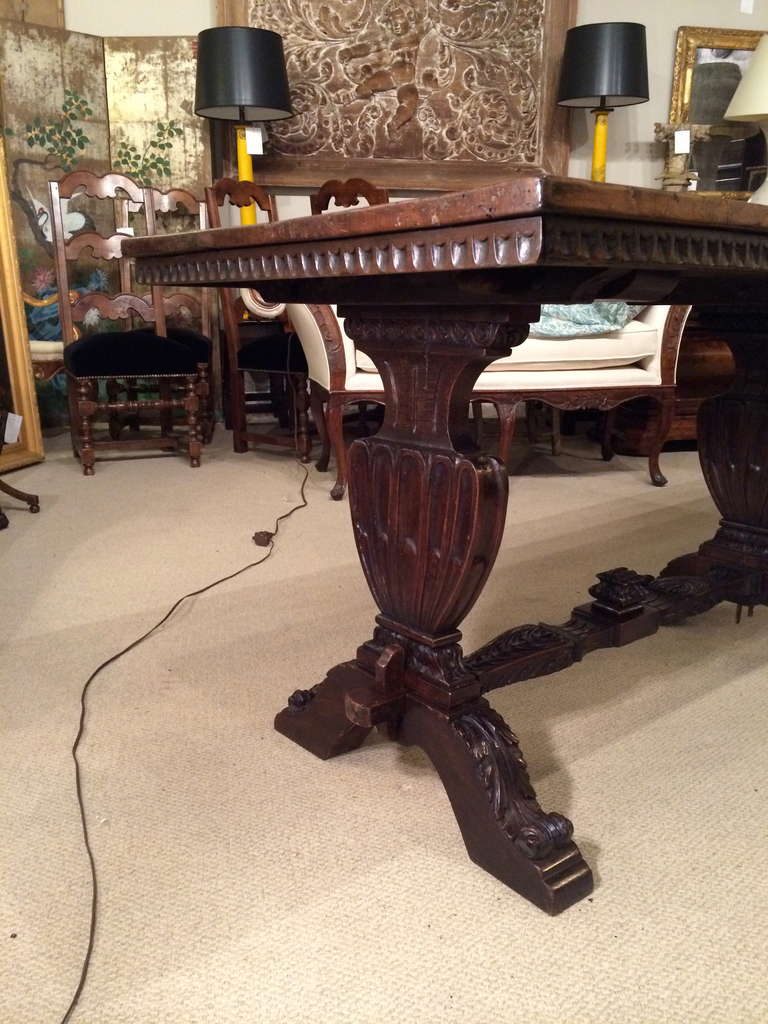 Italian Baroque Refectory Table In Excellent Condition In Stamford, CT