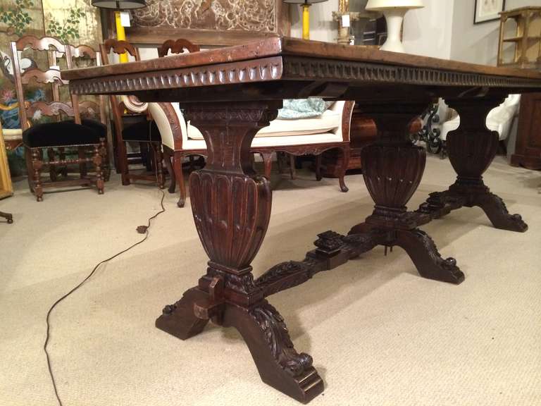 19th Century Italian Baroque Refectory Table