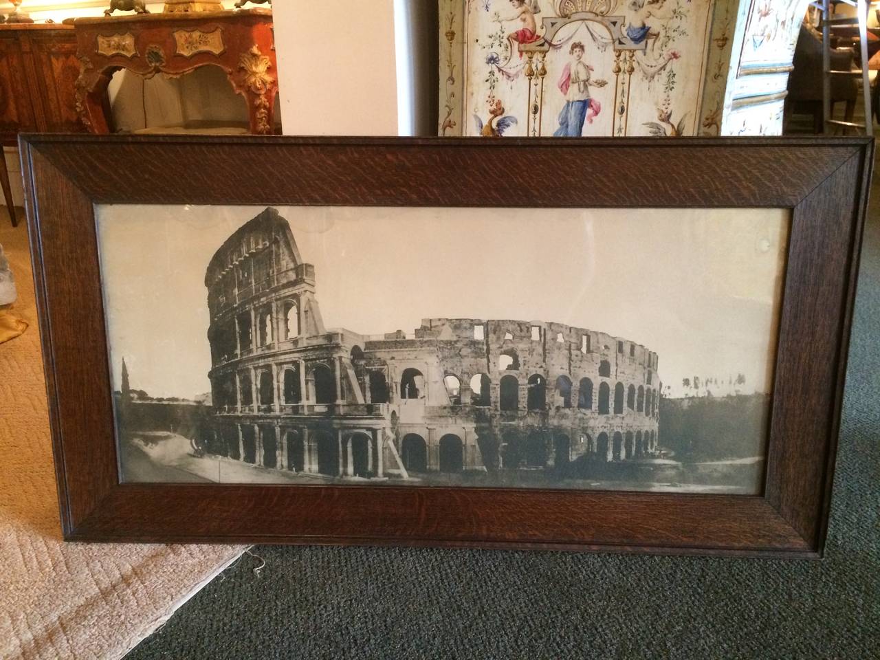 Grand Tour Photo of the Roman Coliseum In Excellent Condition In Stamford, CT