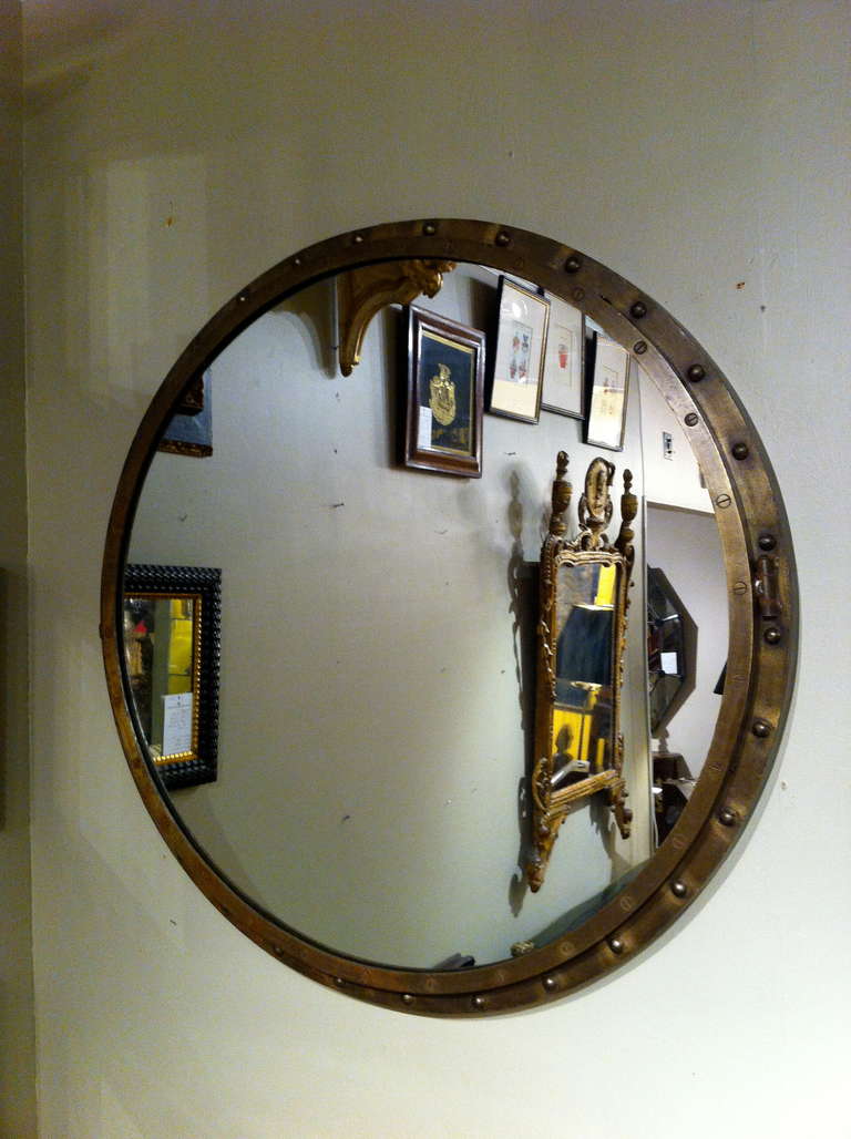 industrial round mirror