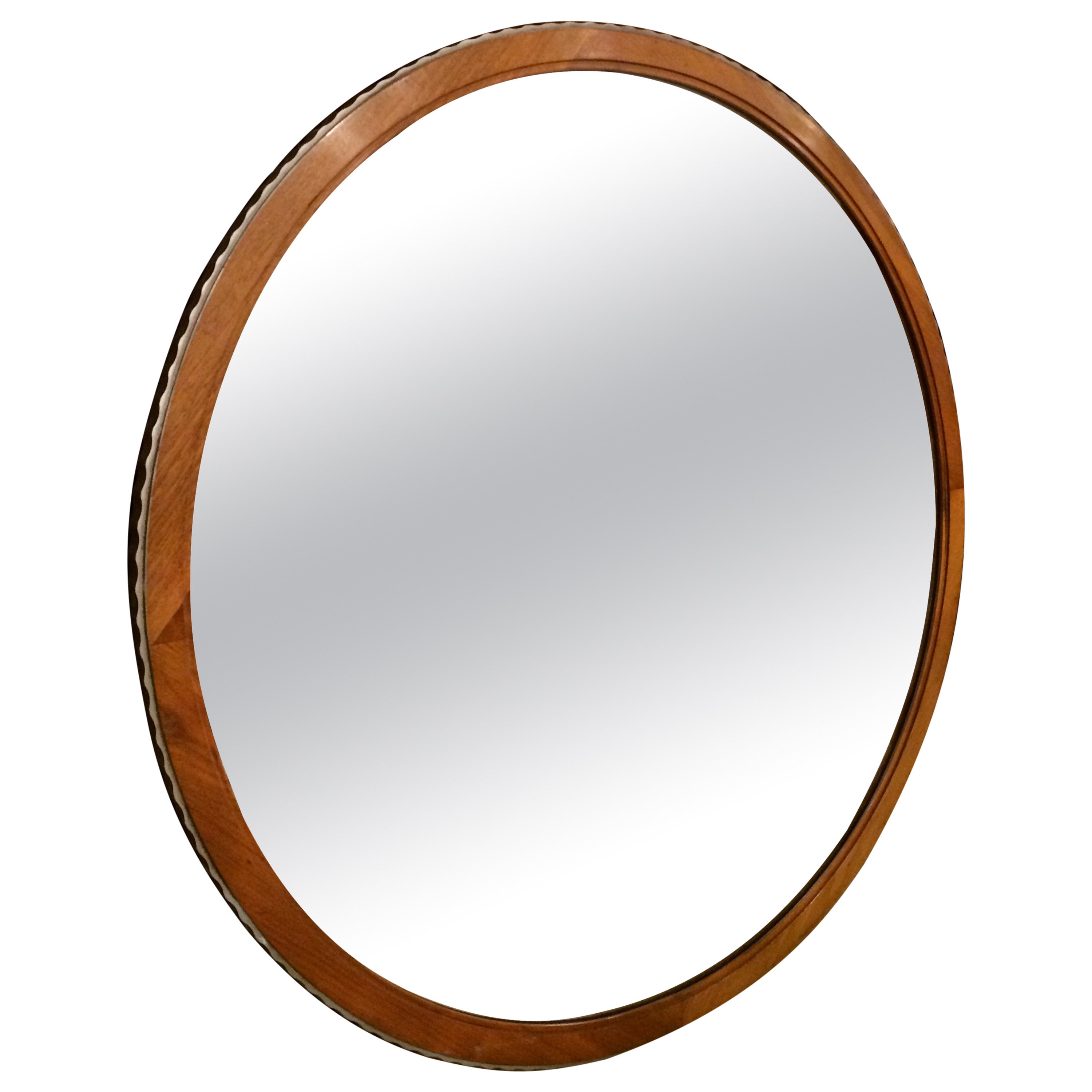 Modernist Round Mirror