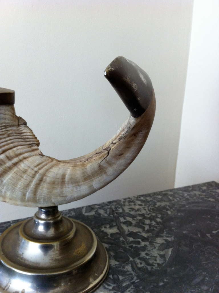 Rams Horn Candlesticks In Excellent Condition In Stamford, CT