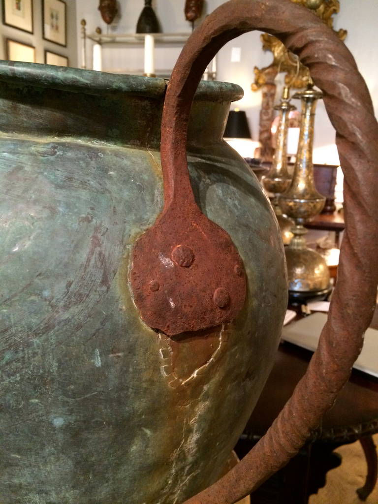 Large Copper Urn In Distressed Condition In Stamford, CT