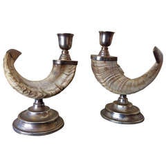 Rams Horn Candlesticks