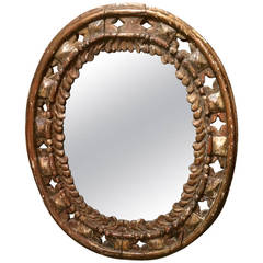 Antique 18th Century Italian Giltwood Mirror