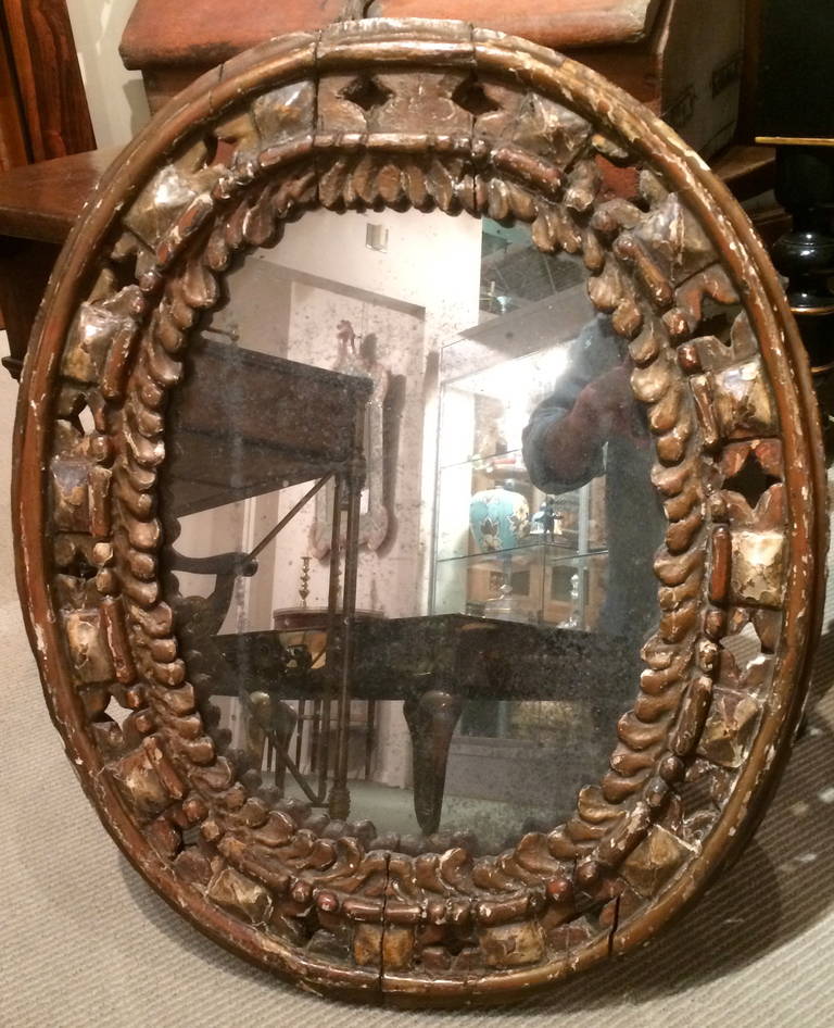 18th Century Italian Giltwood Mirror