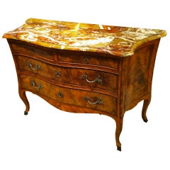 Italian Rococo Commode With Jasper Top