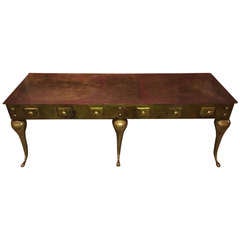 Antique Brass Coffee Table
