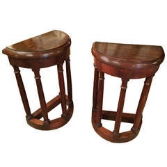 Pair 18th C French Neoclassical Side Tables