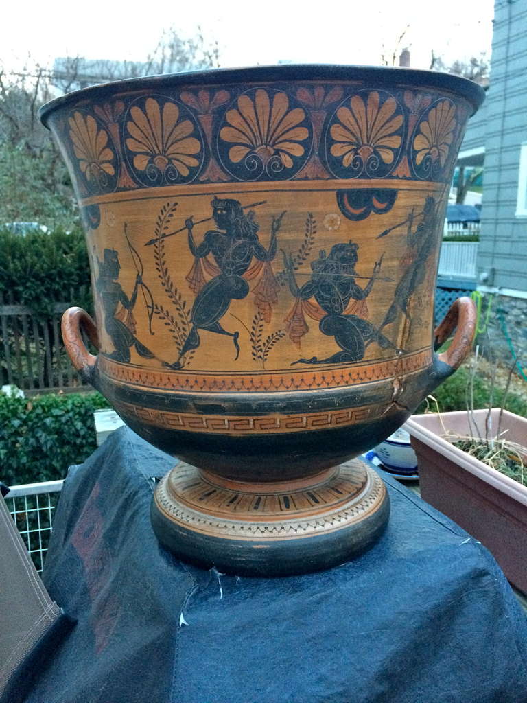 Neoclassical Grand Tour Greek Vase, Large Scale