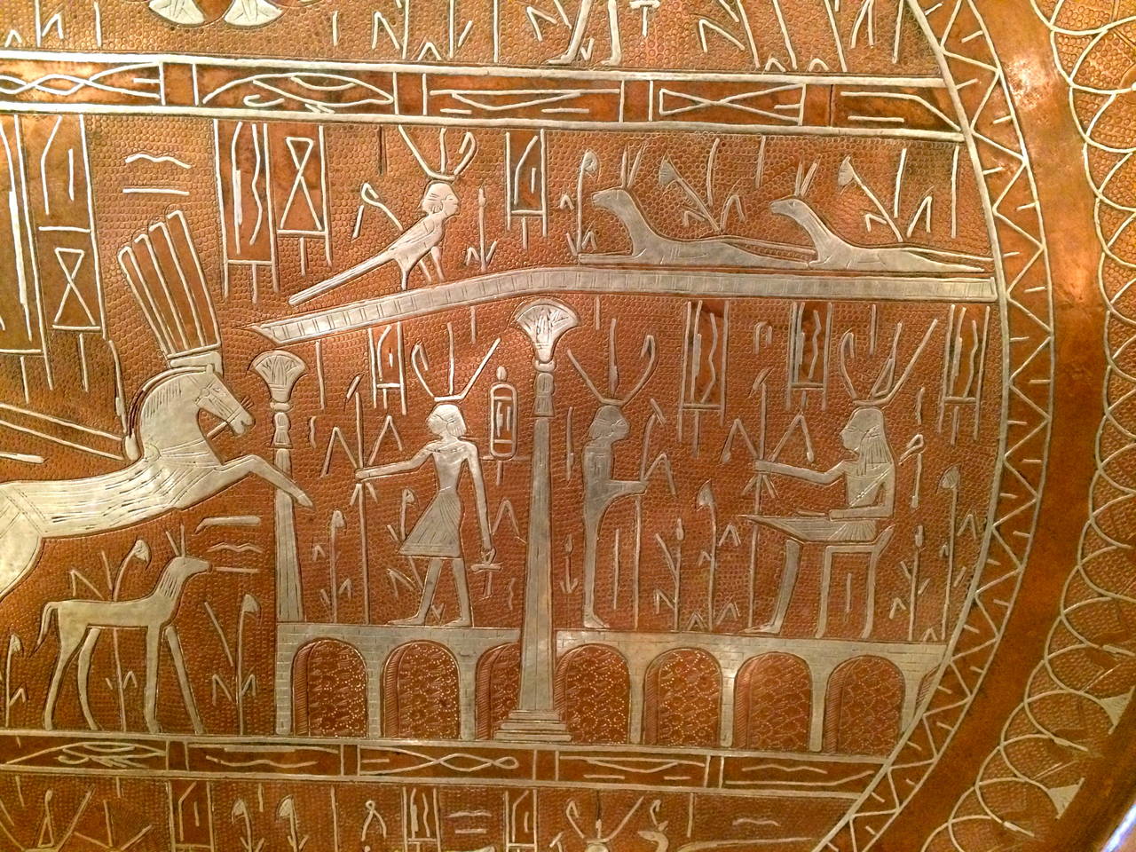 antique egyptian copper plates