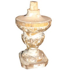 Antique 18TH C ITALIAN GILT WOOD URN FINIAL