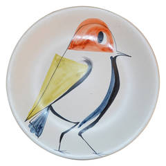 Decorative Ceramic Plate by Roger Capron