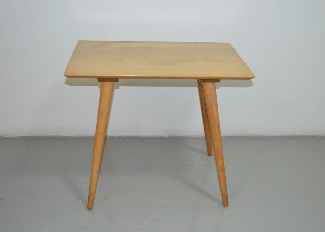Vintage 1950s Planner Group end table by Paul McCobb in maple.