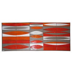 Roger Capron Coffee Table with "Navette" Tiles 10