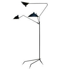 Standing Lamp with Three Arms by Serge Mouille