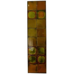 Roger Capron Tile Panel in a Metal Frame