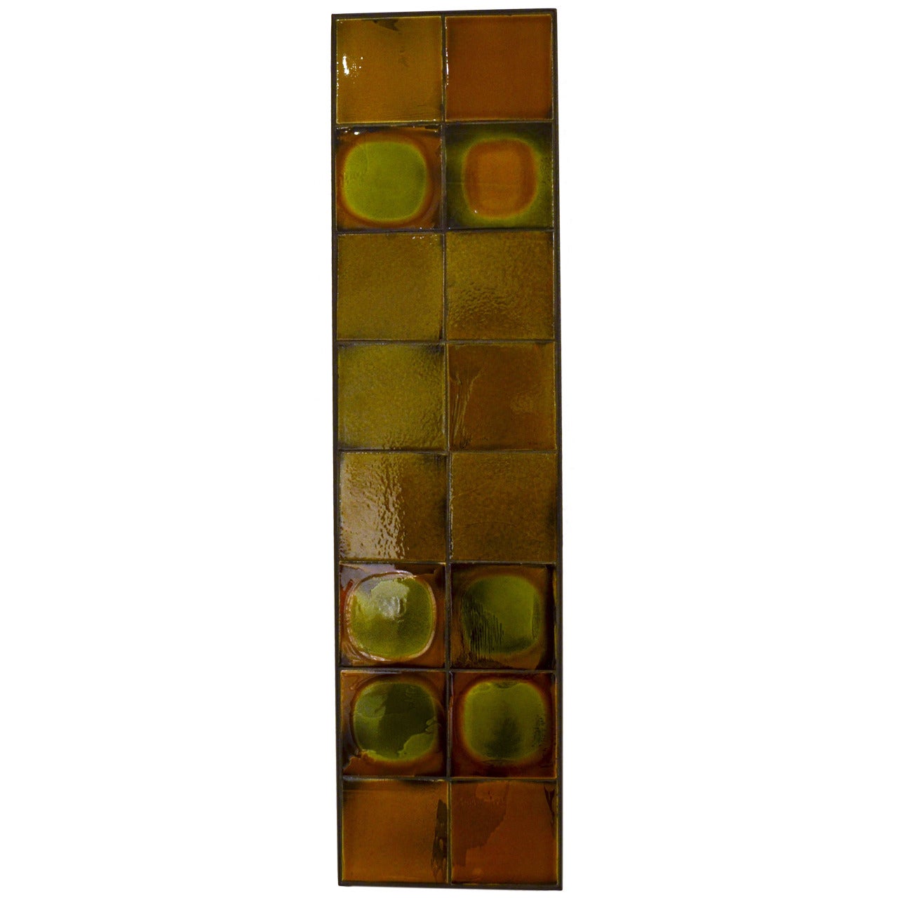 Roger Capron Tile Panel in a Metal Frame
