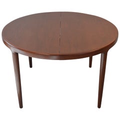 Round Dining Table with Two Leaves