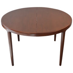 Round Dining Table with Two Leaves