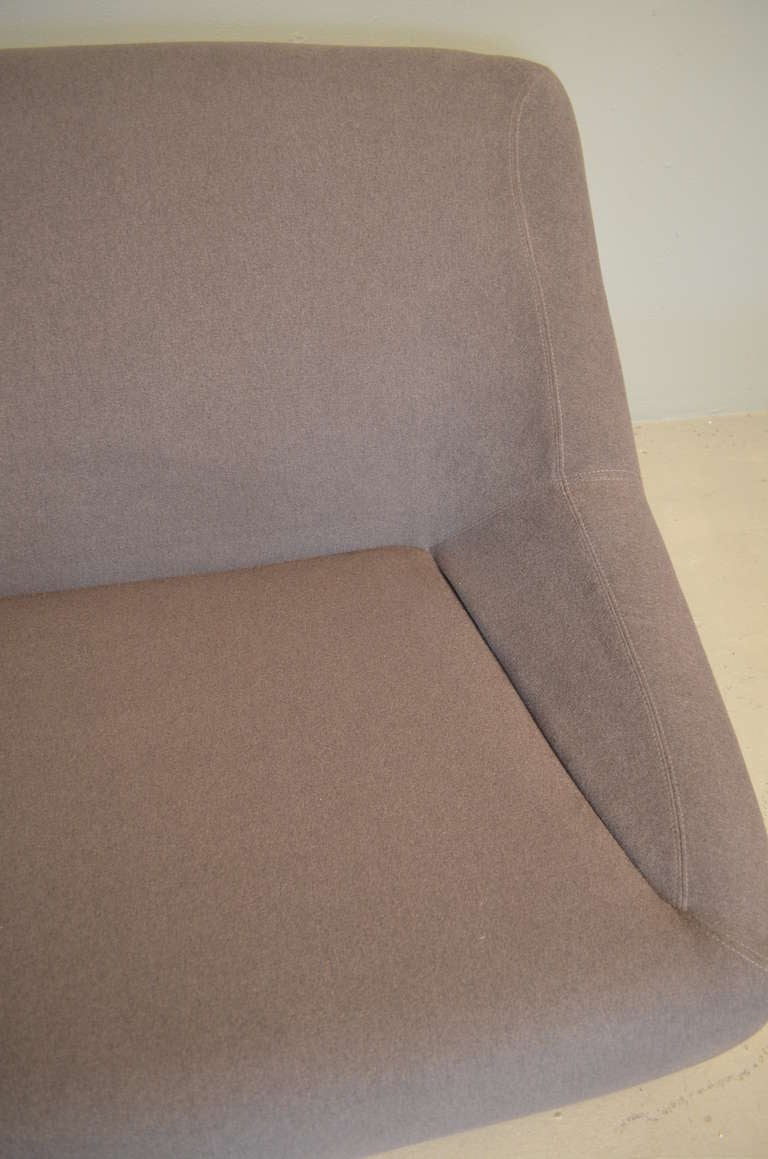 Fabric Loveseat in the Style of Pierre Paulin