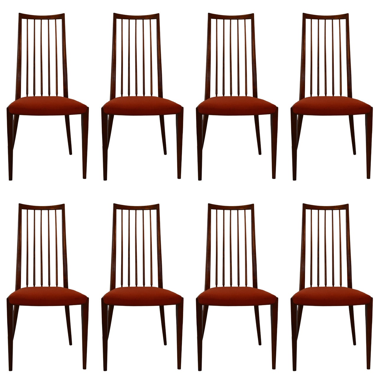 Set of Eight Danish Rosewood Chairs