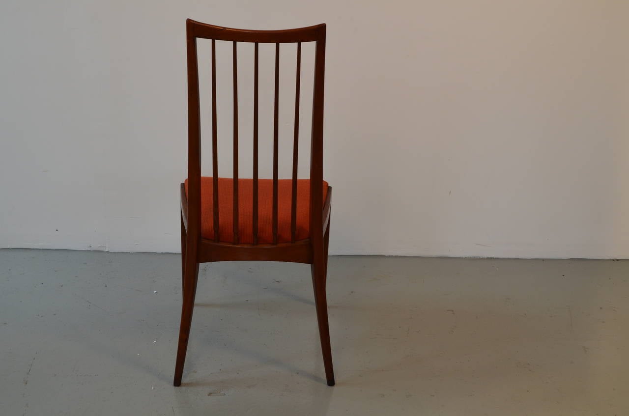 Set of eight Danish rosewood chairs.