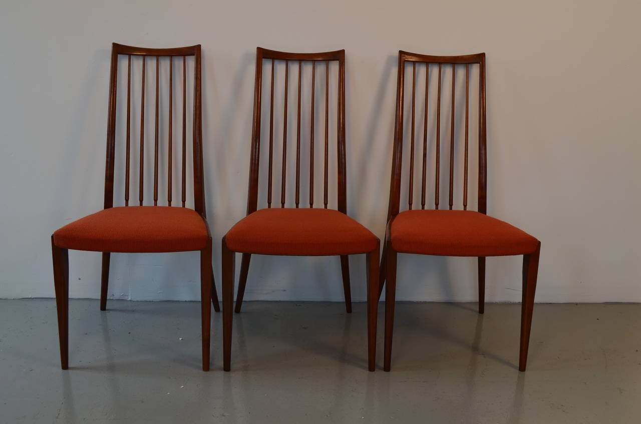 Mid-Century Modern Set of Eight Danish Rosewood Chairs